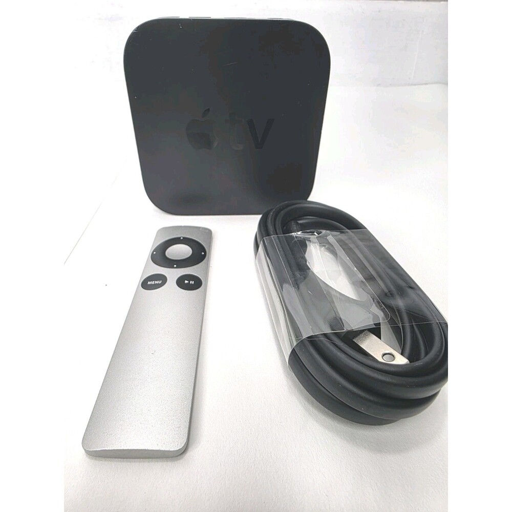 Apple TV Model A1469 Part # MD199LL/A Black & Remote